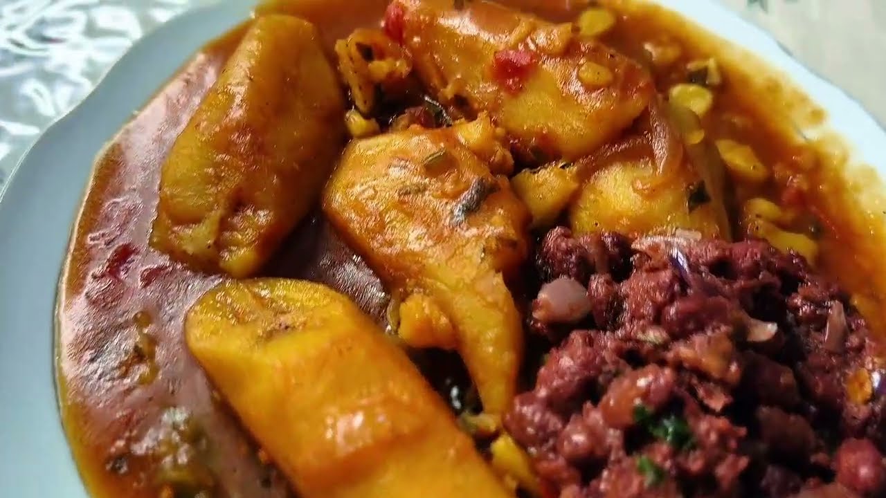 Bananes plantain aux  haricots 😋 