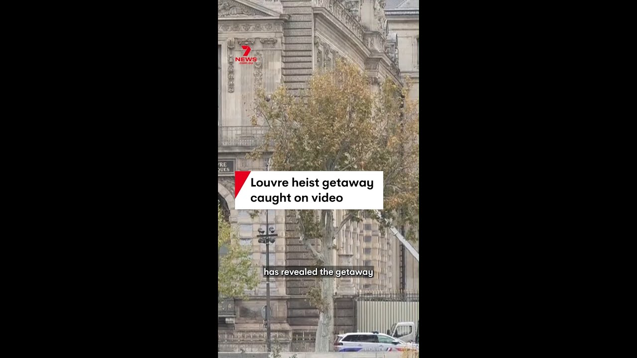 Louvre heist getaway caught on video