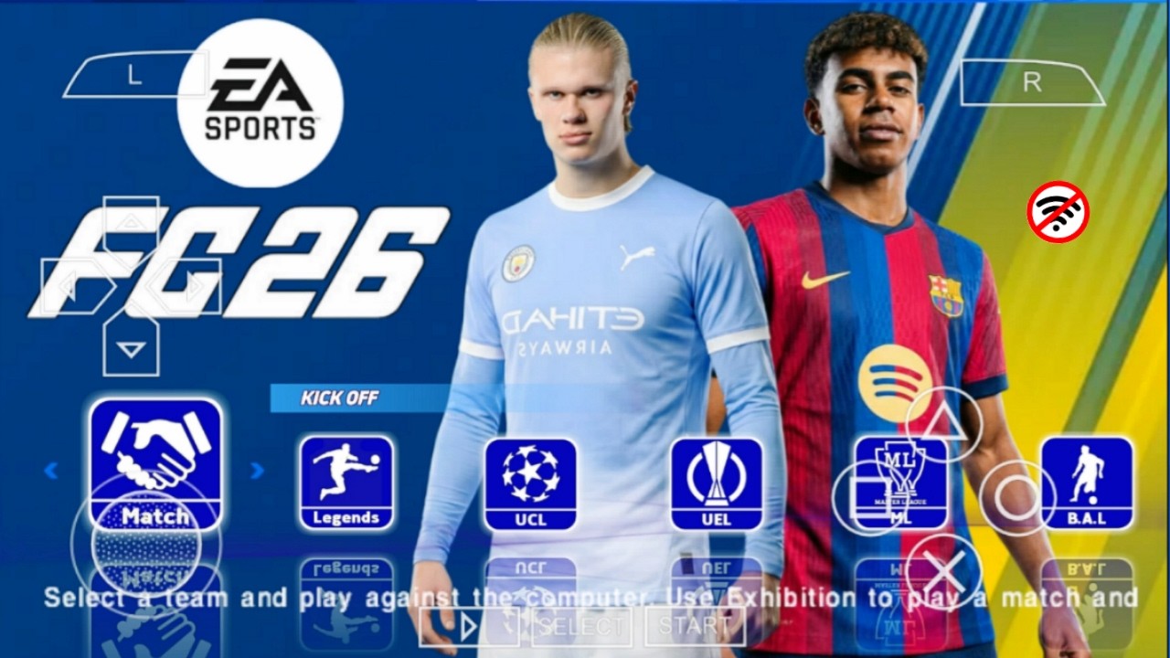 EA SPORTS FC 26 PPSSPP ANDROID OFFLINE CAMERA PS5 NEW UCL KITS REAL FACES LATEST TRANSFERS 2026/27