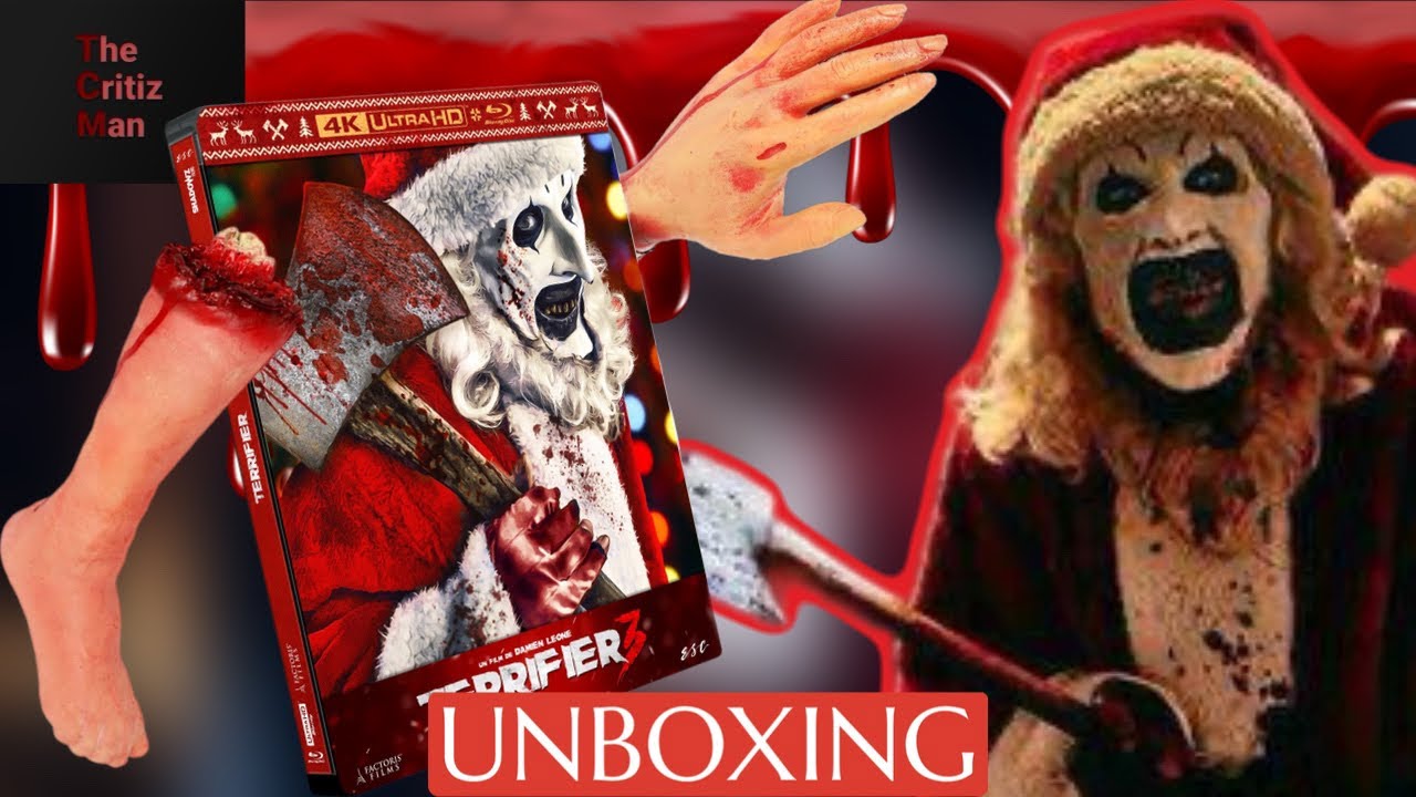 TERRIFIER 3 - ART LE CLOWN m'a donné un CADEAU ! (UNBOXING - Steelbook 4K ULTRA HD) 🎁 🤡