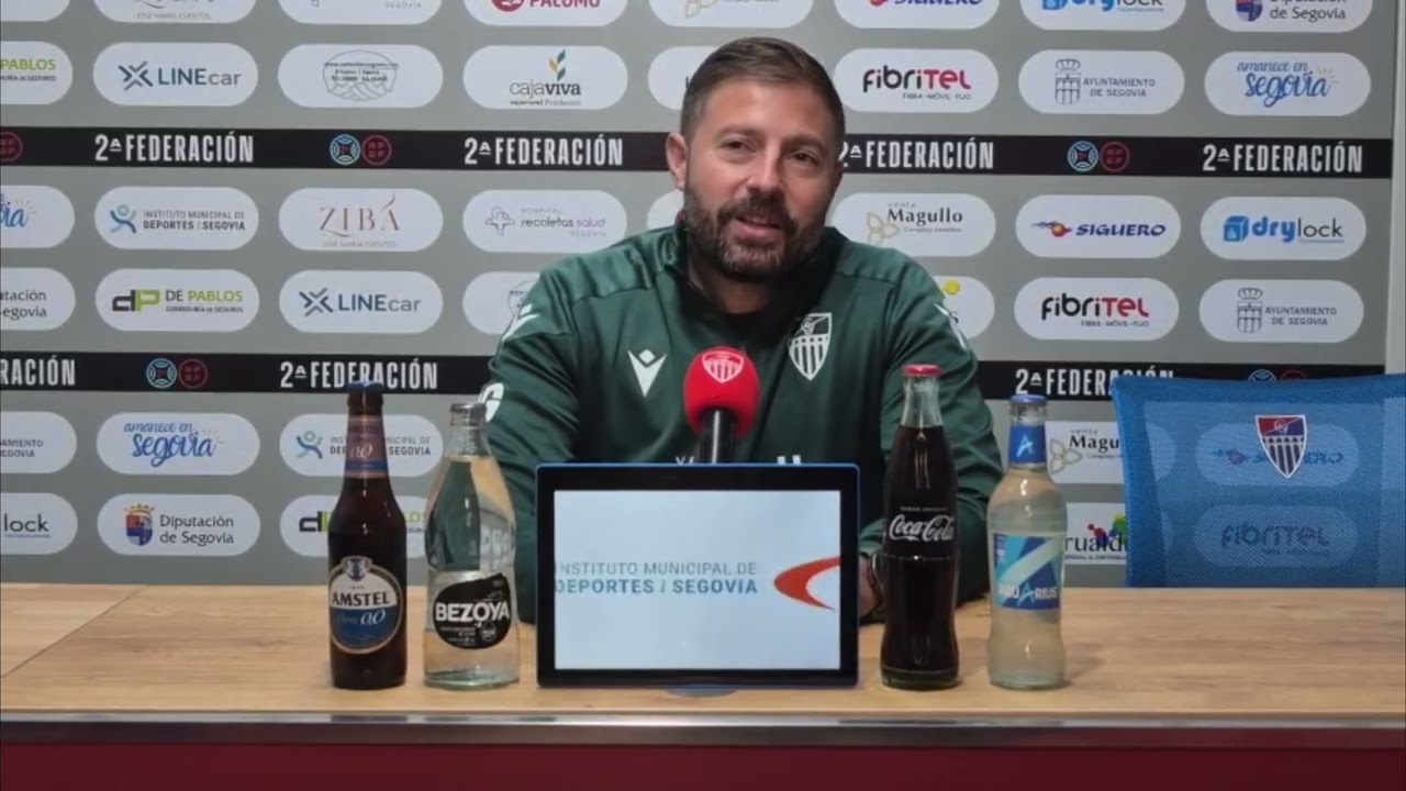 Rueda de prensa de Joaquín Gómez previa al partido de la Gimnástica Segoviana frente al Numancia