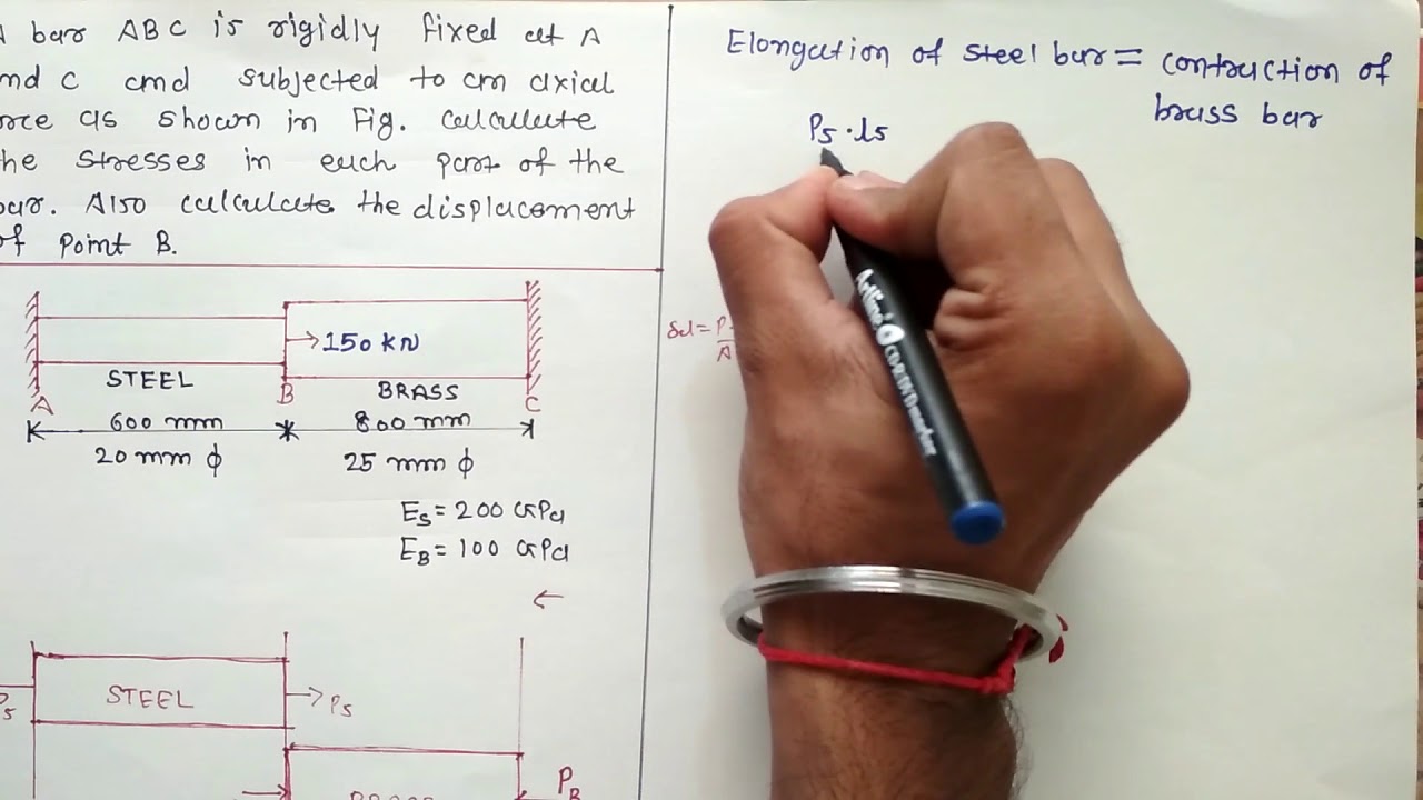 #10.STRESS AND STRAIN EXAMPLE PROBLEMS WITH SOLUTION