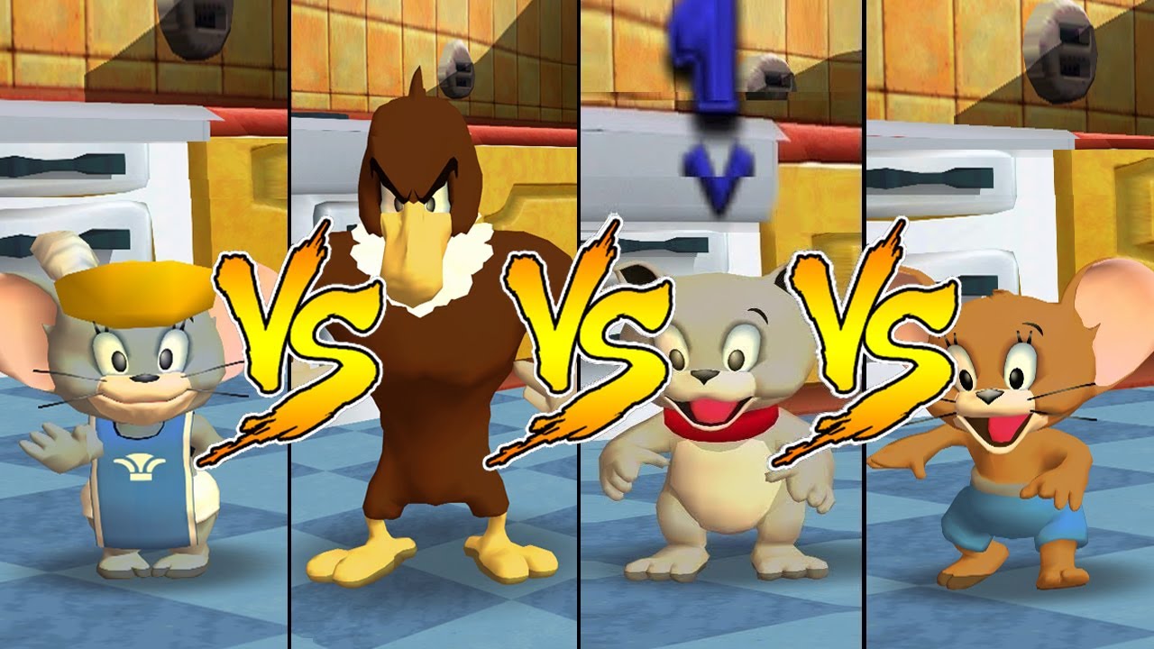 Tom and Jerry in War of the Whiskers HD Nibbles Vs Jerry Vs Tyke Vs Eagle (Master Difficulty)