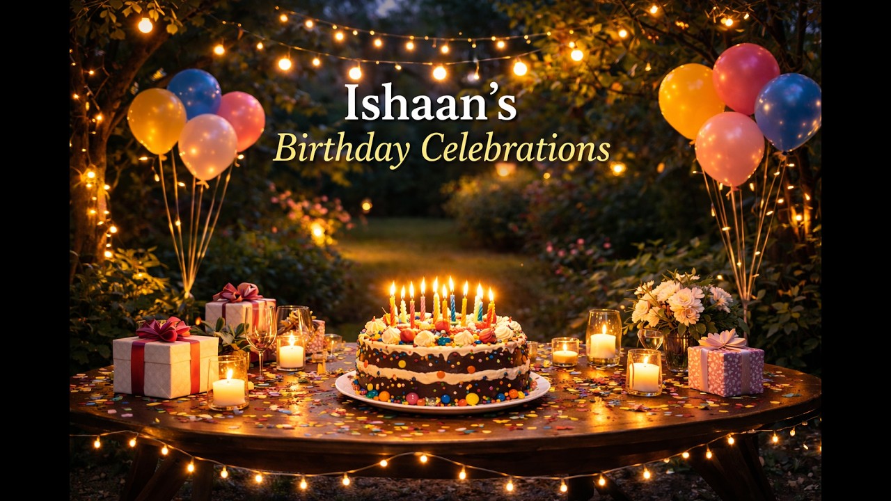 Ishaan's Birthday Celebrations
