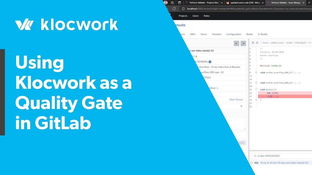 Using Klocwork as a Quality Gate in GitLab
