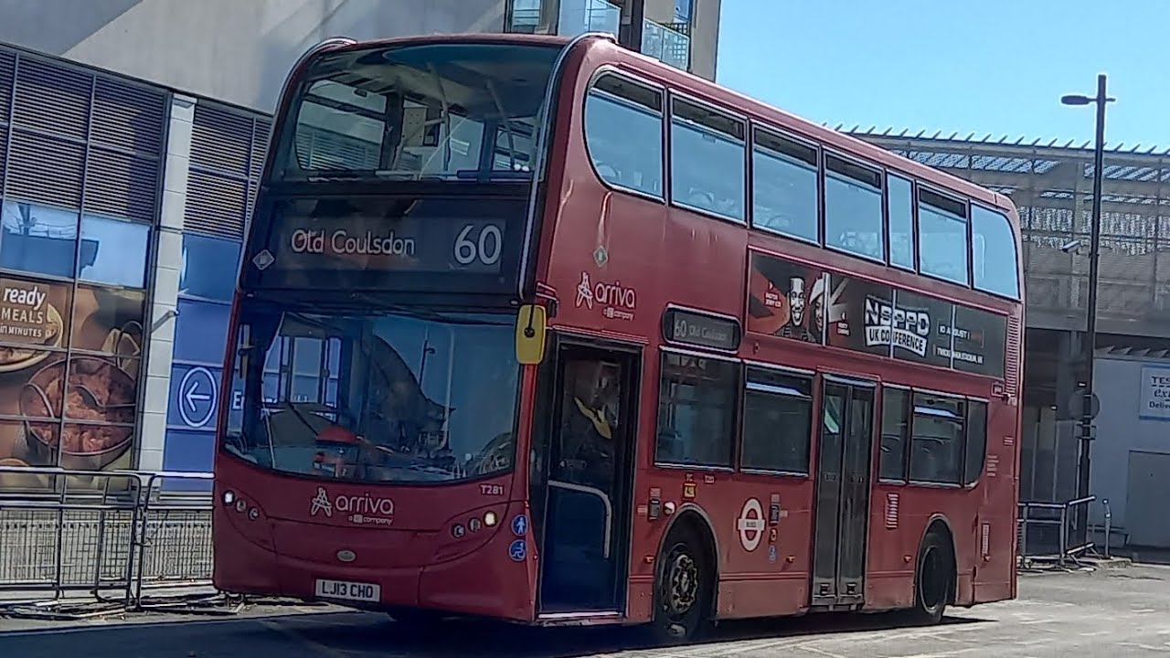 FRV - London Bus Route 60 | Streatham Station ➡ Old Coulsdon | T281 - LJ13 CHO | Arriva London South