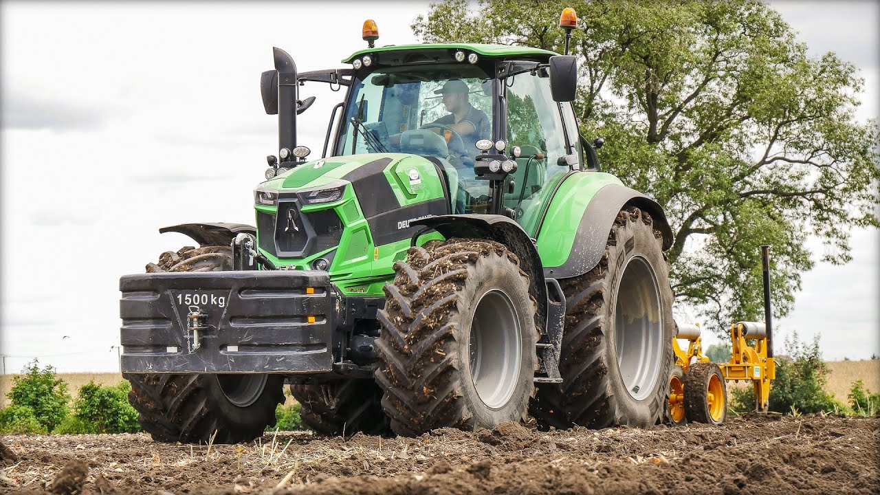 Głęboszowanie Deutz-Fahr 6185 TTV po cebuli 6-Zębowym głęboszem