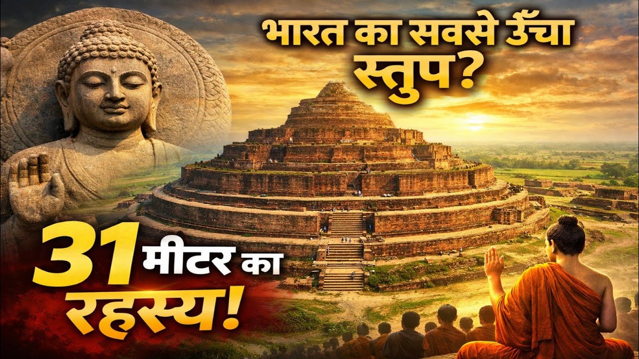 Kesariya Stupa Bihar | Buddha’s Last Sermon Place | 31 मीटर ऊँचा रहस्य  Bihar Tourism 2026