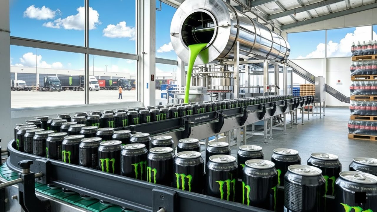 Внутри фабрики Monster Energy: как производят самый быстрорастущий в мире напиток