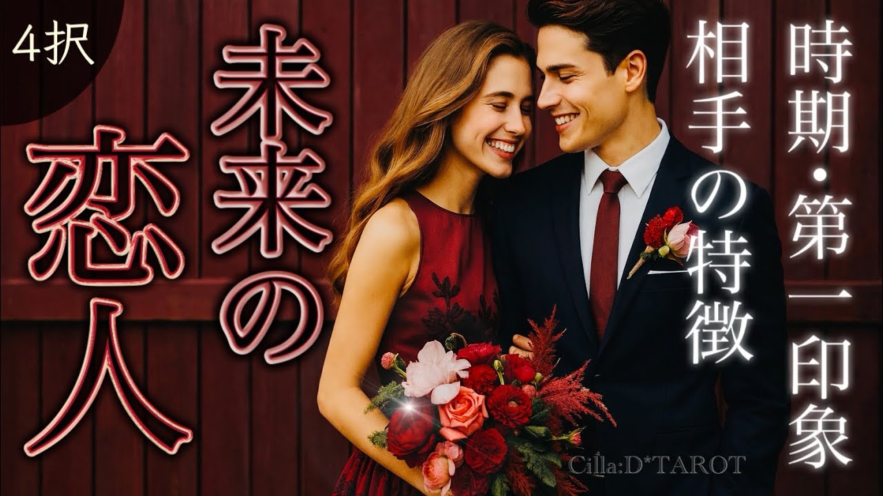 【どんな人？🥹】未来の恋人に出逢う時期♥️時期･相手の特徴✨4択リーディング💐【タロット占い】