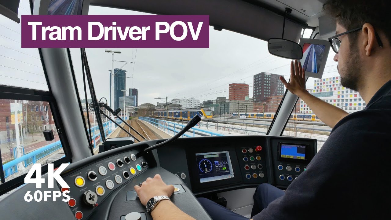 Morning shift as a tram driver | 🚊 4K POV | Day in the life | 🇳🇱 The Hague