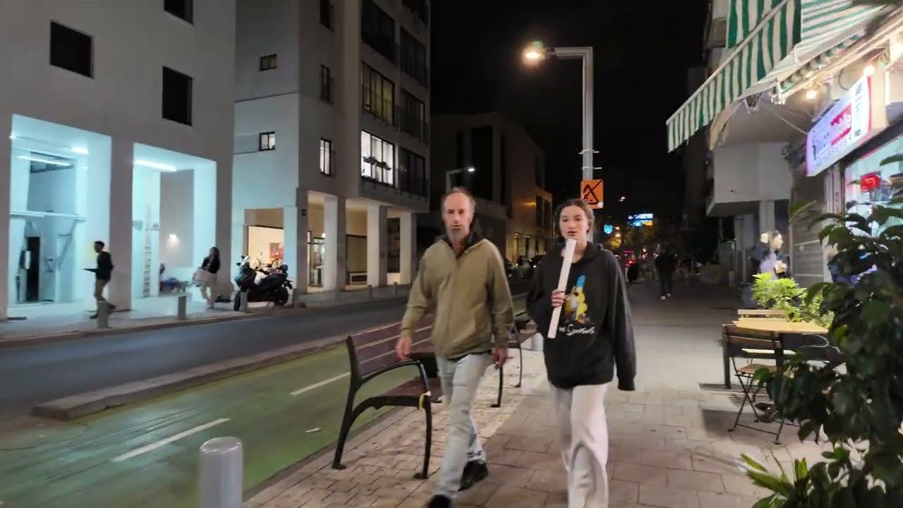 Central Tel Aviv  - Virtual Walking [December '24]