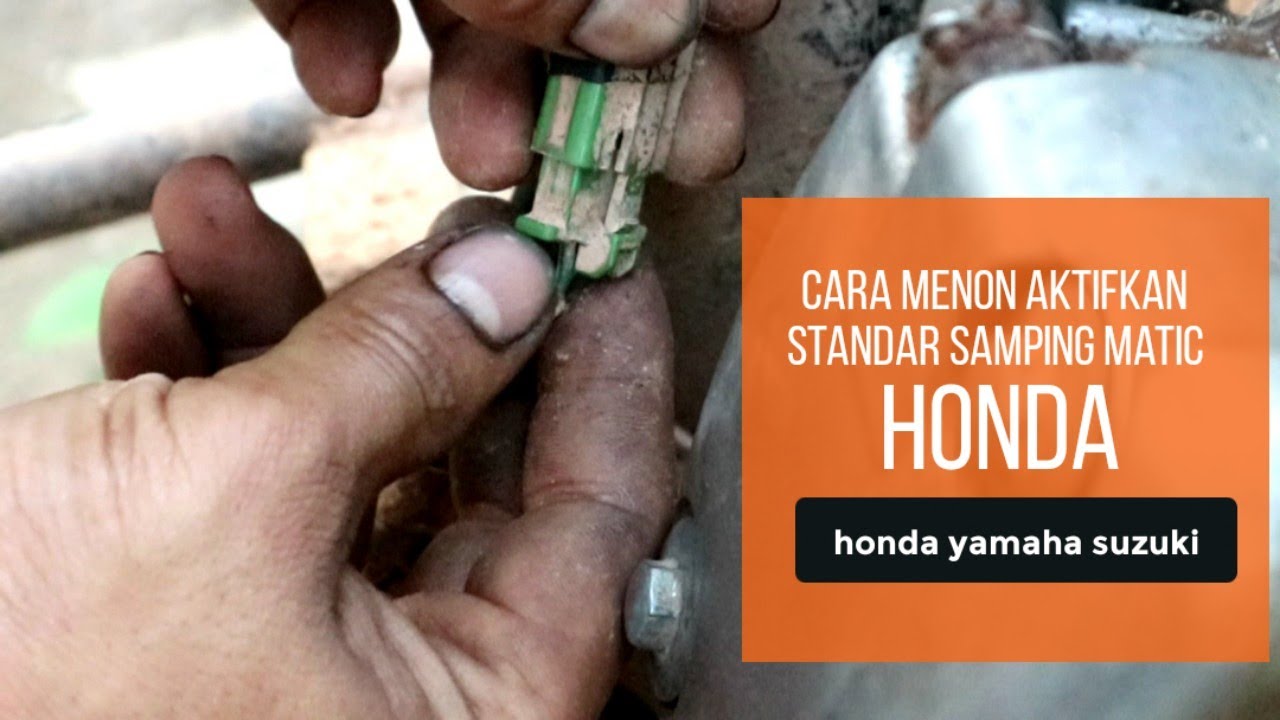 cara nonaktifkan standar samping matic bisa hidup tanpa angkat standar.