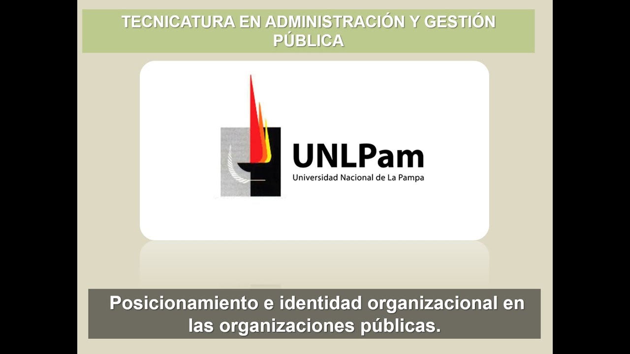 Planeamiento estratégico en la Gestión Pública - 1.6 Posicionamiento e ideantidad organizacional