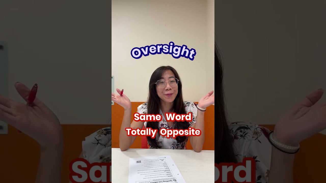 Contronyms: English Words That Have 2 Opposite Meaning (Oversight)