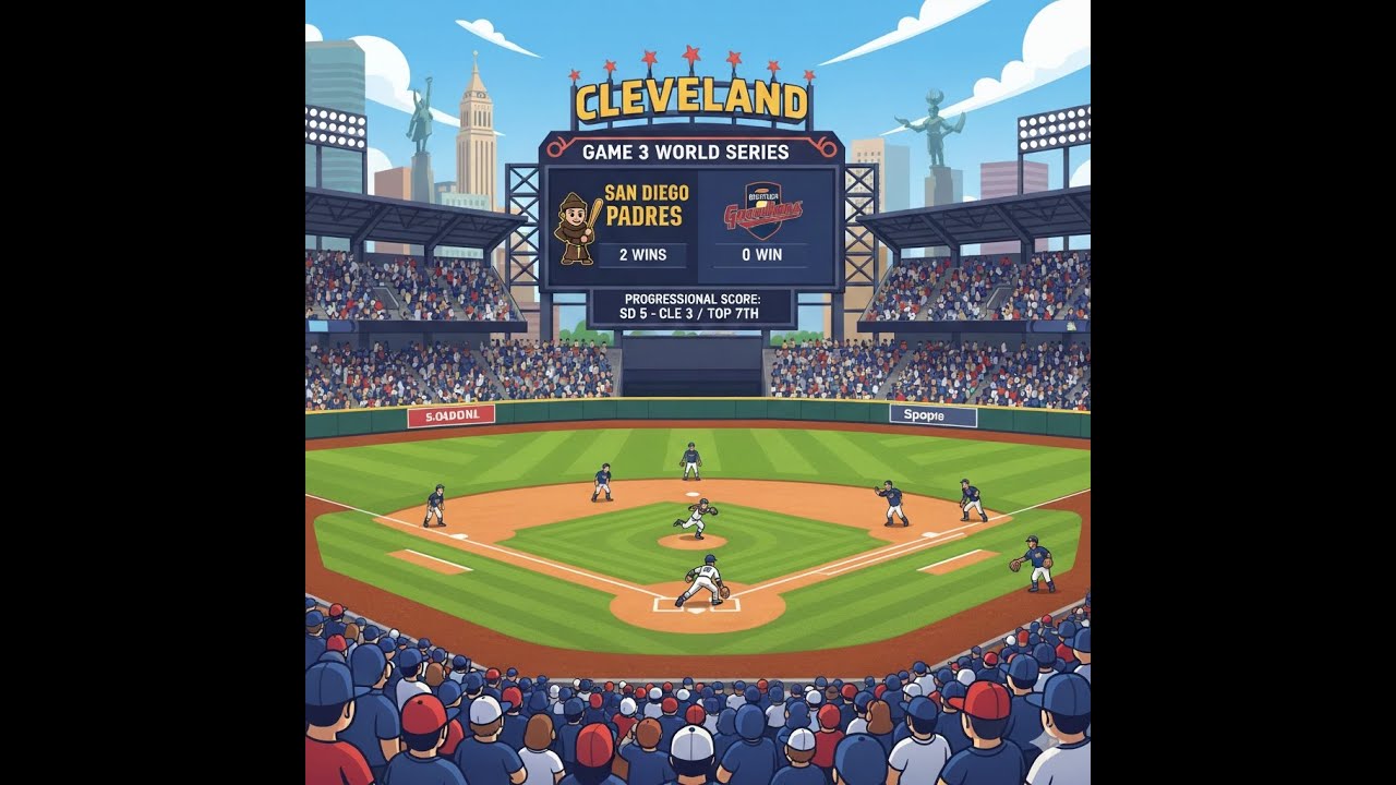 OOTP 26 2025 World Series Padres vs Guardians Game 3