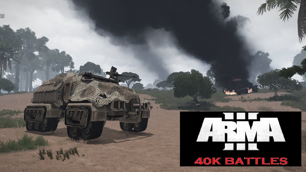ARMA 3 40K Imperial Guard battle against Orks
