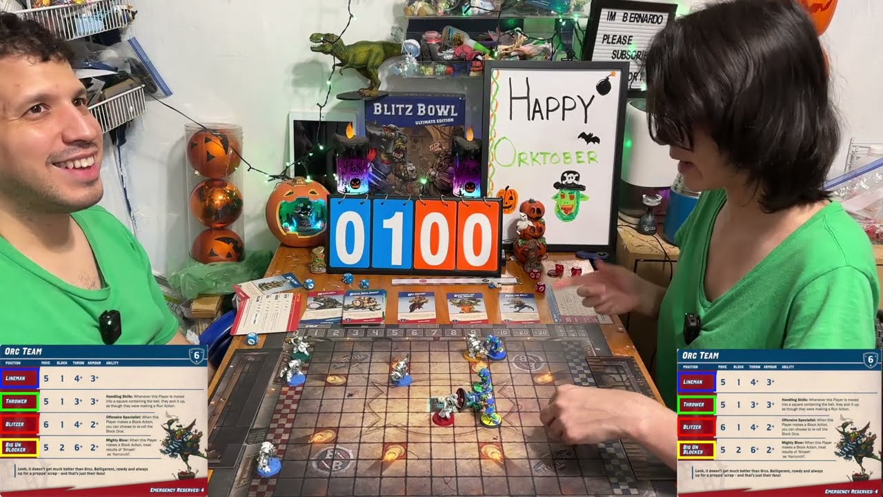Blitz Bowl Ultimate Second Edition Orcs vs Orks | Orctober