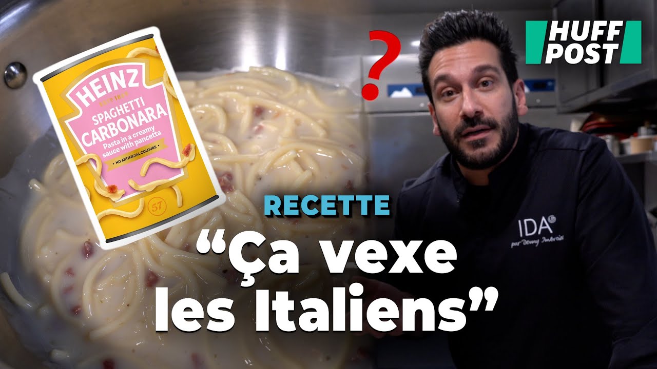 On a forcé Denny Imbroisi à goûter les carbo en boîte Heinz, il nous a donné sa recette en échange