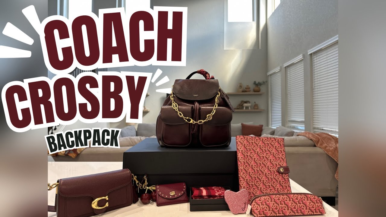 🎒Coach Crosby Backpack in Merlot🍷1 Month Review: Pros & Cons After Daily Use. #coach #coachbag