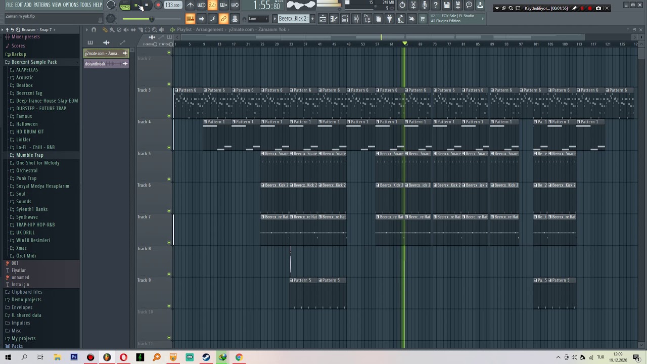 Motive - Zamanım Yok Beat + FLP