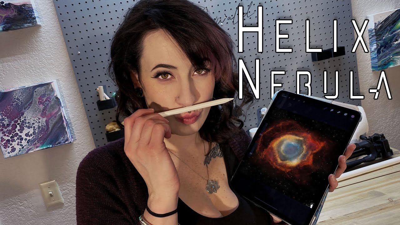 Helix Nebula in PROCREATE | DIY | Custom Art