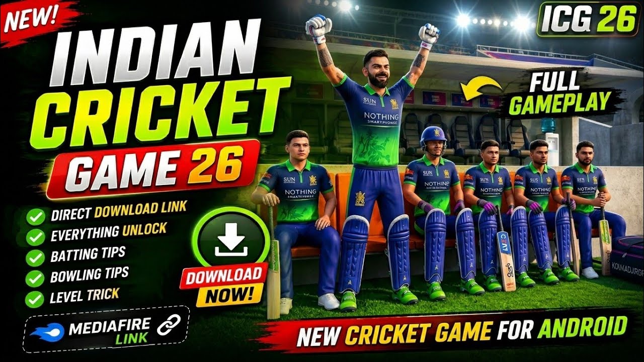 New Android Cricket Game 🔥 Realistic Graphics & Gameplay