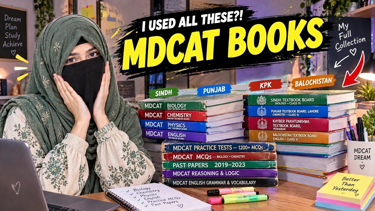 MDCAT Preparation: Which Books Should You Use? 📚 | My Honest Booklist