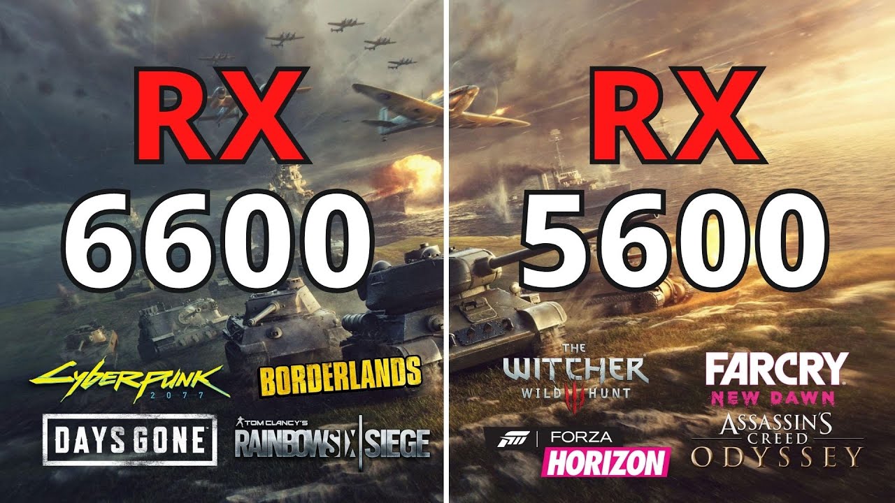 RX 6600 VS RX 5600 XT - BENCHMARK IN 1080p 1440p