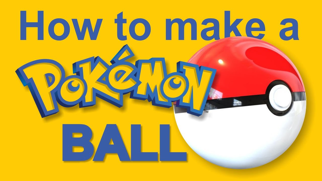 How to make a giant POKEBALL using polystyrene foam (Watch and Learn #3-1)