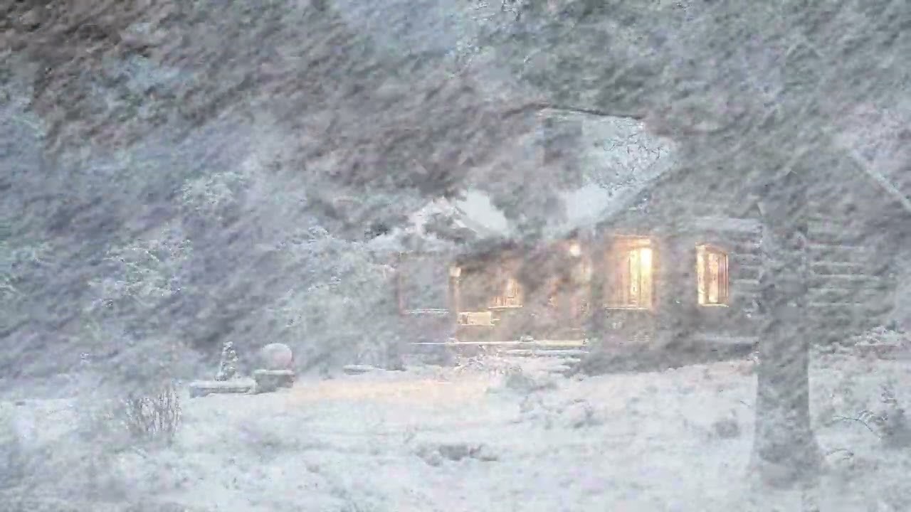 Whirling Wind Sounds & Fierce Snowstorm | Harsh Blowing Snow & Extreme Winter Wind for Study, Sleep