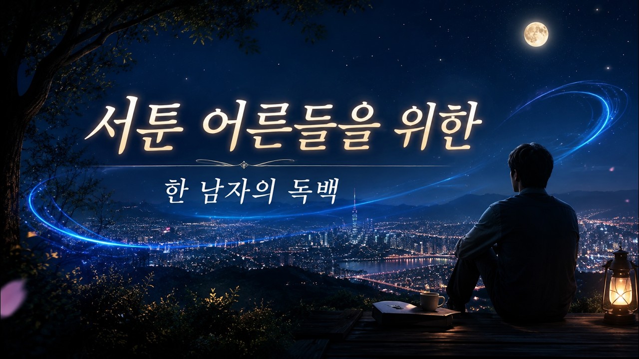 서툰 어른들을 위한 한 남자의 독백🎧 퇴근길 텅 빈 마음을 위로하는 노래