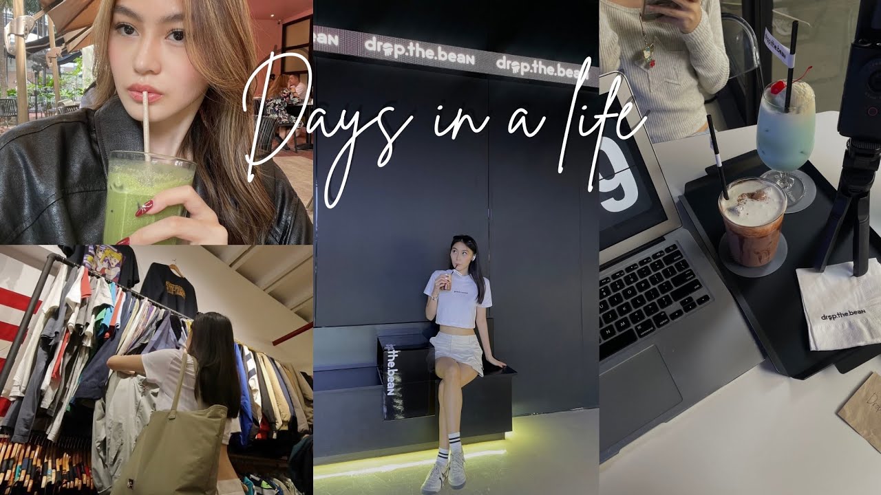 Days in a life of a basic makati girl 🤍: cafe hopping, errands, thrifting, IMPULSIVELY going blonde