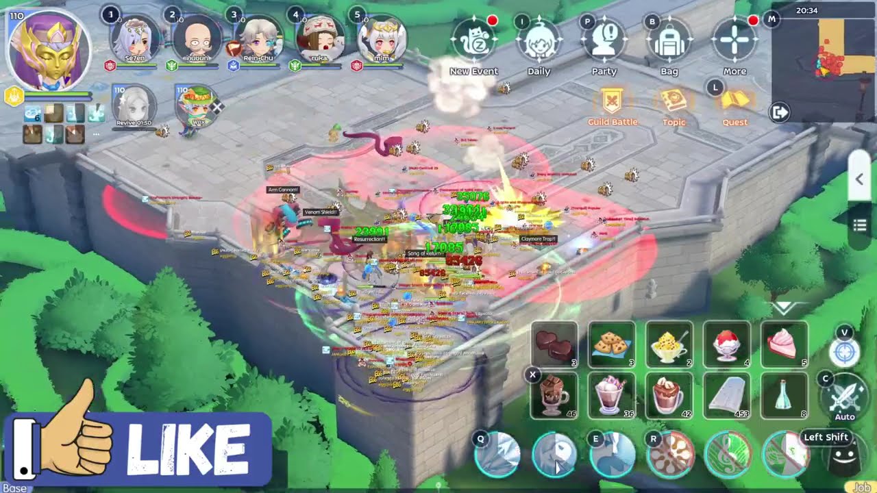Ragnarok M: Classic WoE 21/08 Minstrel Support pov