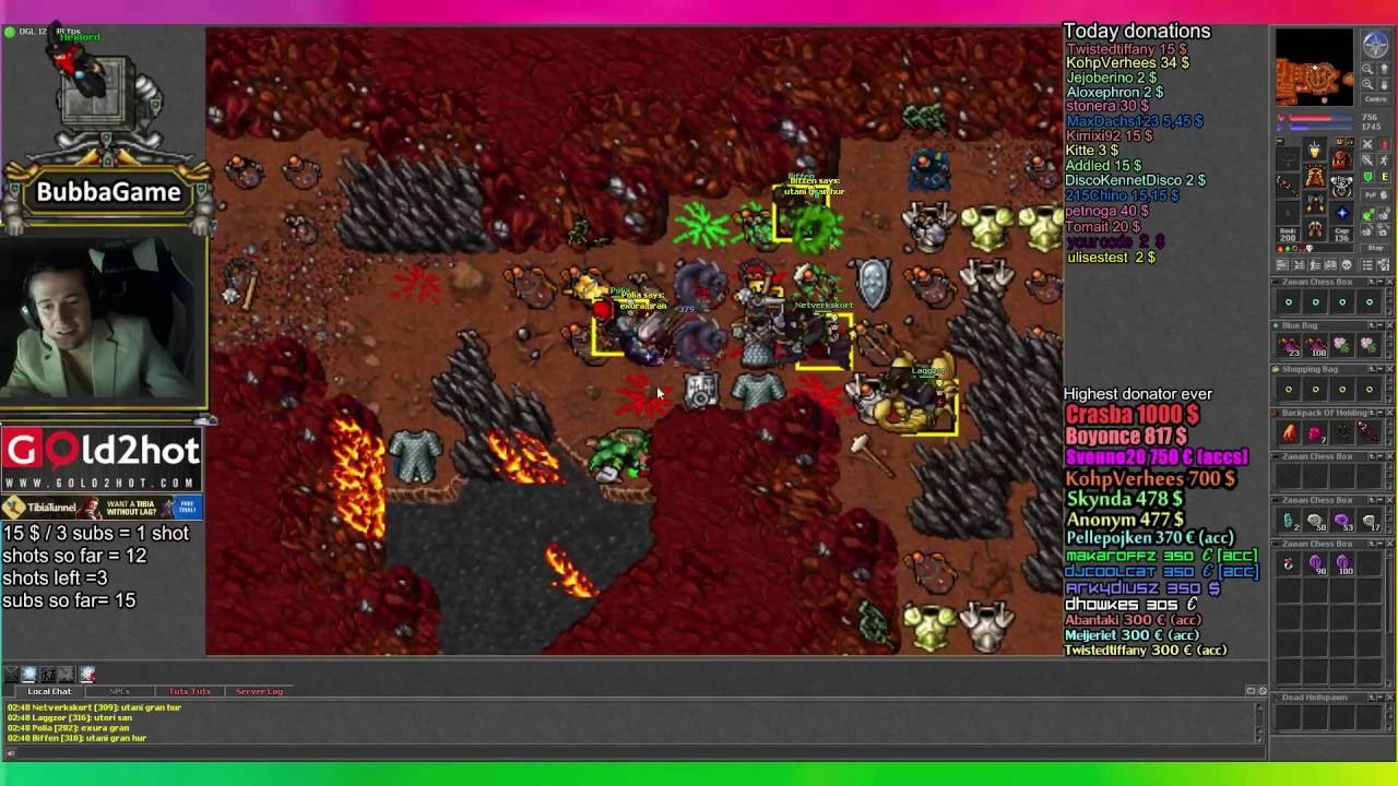 [Tibia] [drunk] some funny drunk action on premia