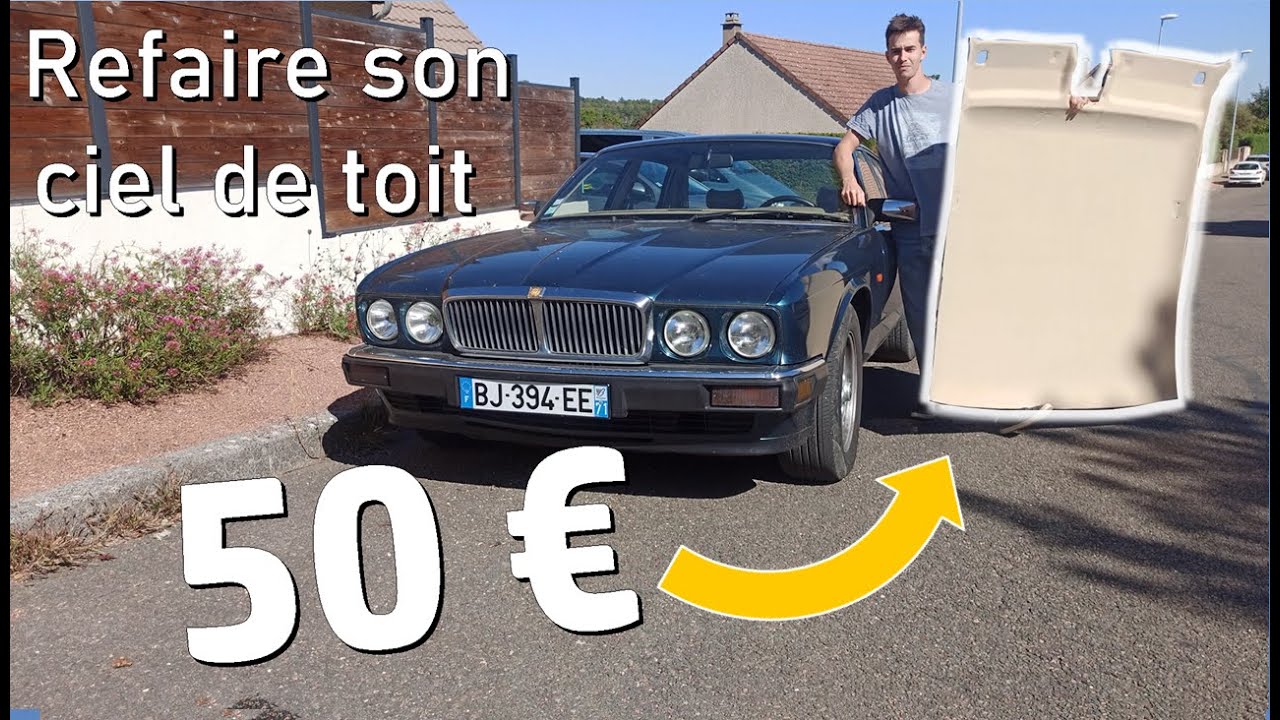 Refaire le ciel de toit décollé d'une voiture ( Jaguar EP3 )