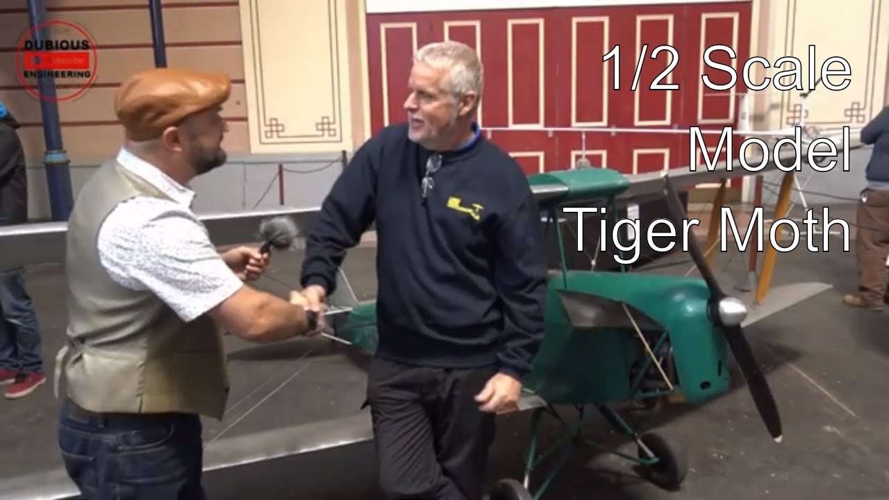 DuB-EnG: Large Model Association - Biggest Tiger Moth BiPlane Model - London Model Engineering Show