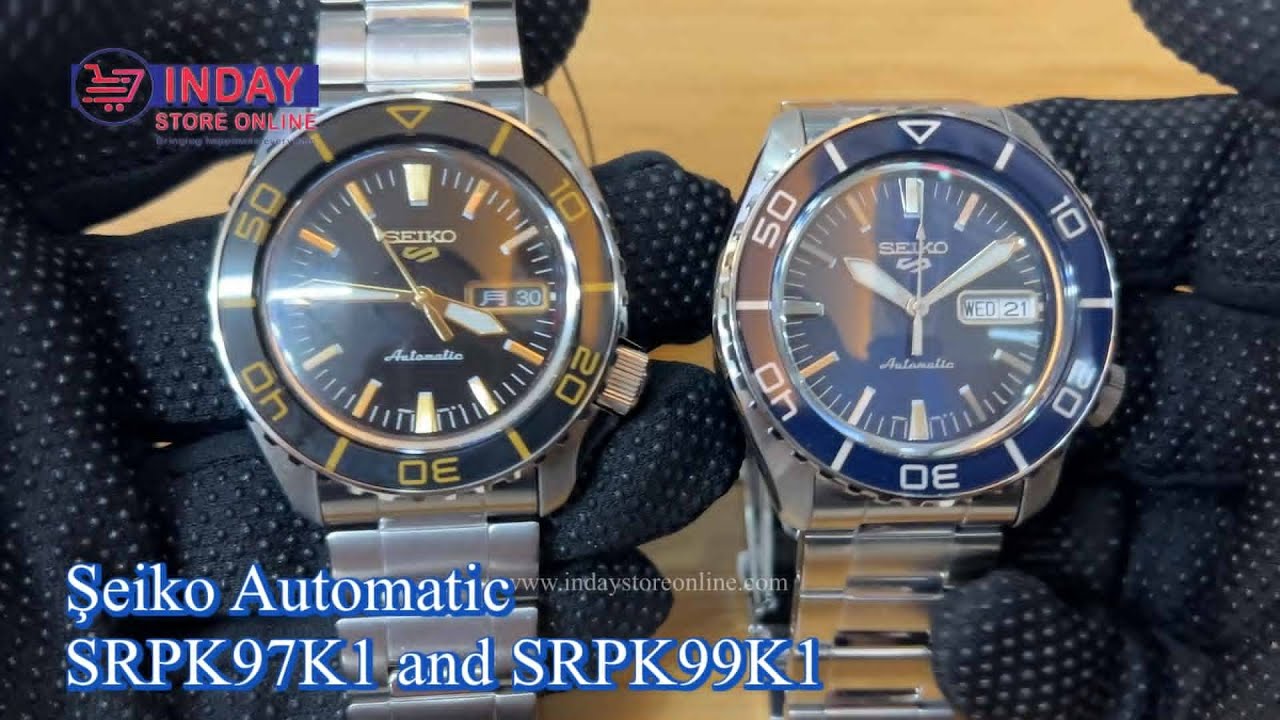 Seiko Automatic 24jewel REVIEW SRPK99K1 and SRPK97K1 #seikoautomatic #wristwatch