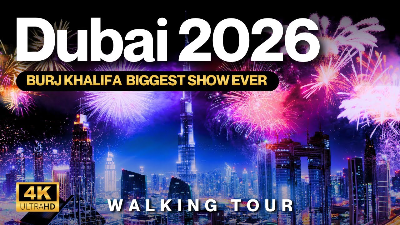 The BIGGEST Show on Earth 2026 | Burj Khalifa Fountain, Fireworks & Drone Spectacle in Dubai