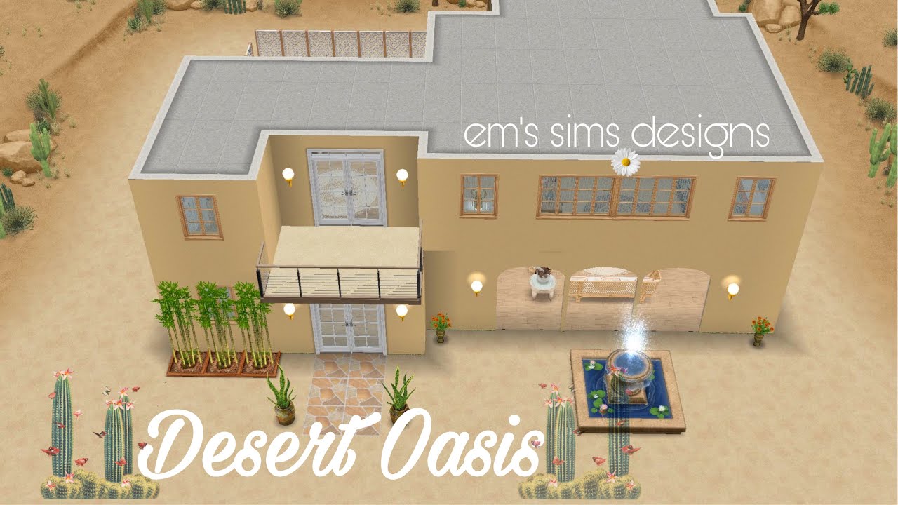 Sims FreePlay | Desert Oasis🏜🤍 | Em's Sims Designs