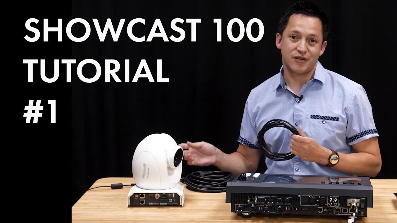 Урок 1 Showcast 100: Как подключить PTZ-камеры к ноутбуку