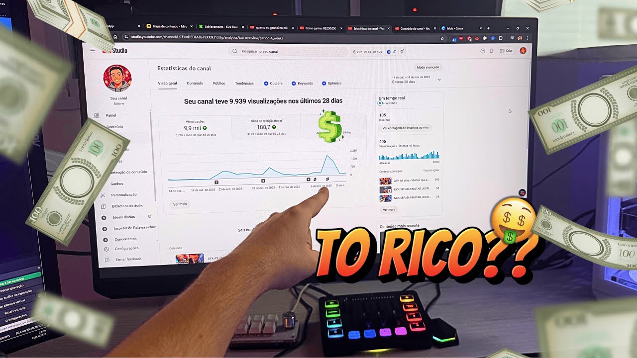 Quanto GANHA um criador de conteúdo no começo? | De volta pro jogo #06