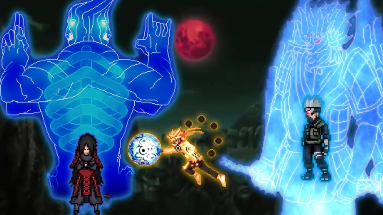 Legendary Madara V3 VS DMS Kakashi & Naruto OP in Jump Force Mugen