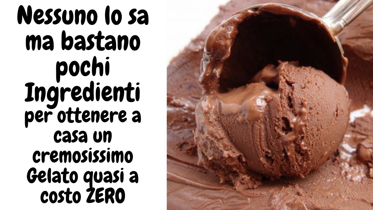 GELATO AL CIOCCOLATO,Cremoso e Squisito! Senza Panna Senza Latte Condensato Senza Banane