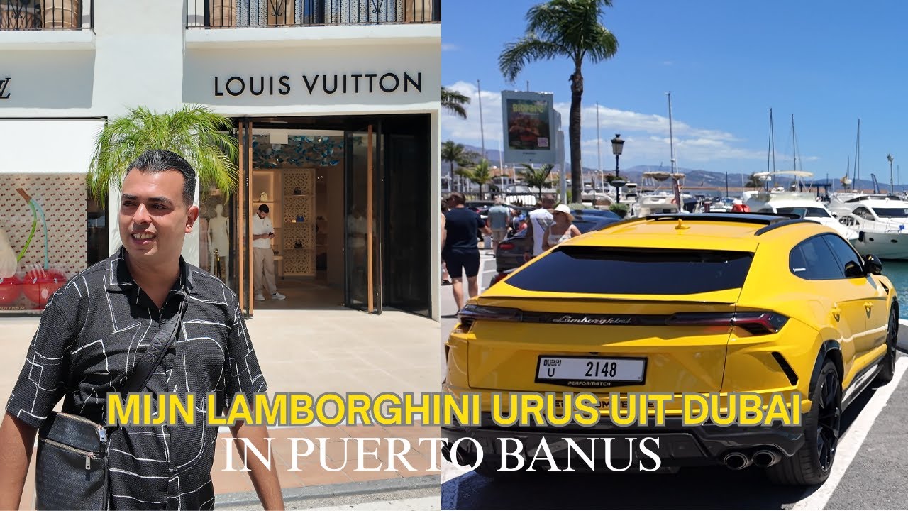 Vakantie van een miljonair: Van Nederland naar Puerto banus met de Lamborghini Urus uit DUBAI