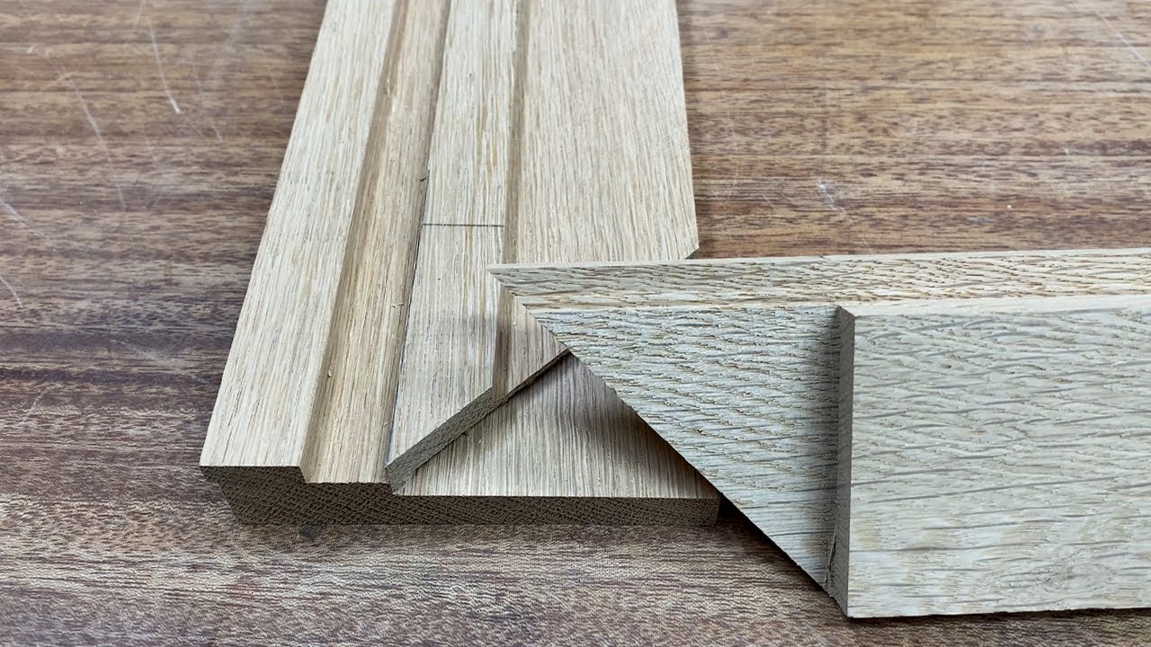 Door made at 45°/Simple mitering with a table saw