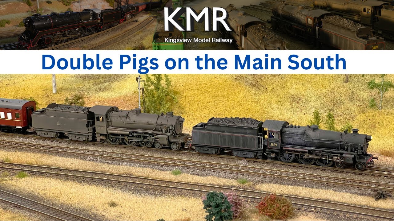 NSWGR Model Railways -  Double Pigs on the Main South of the KMR.