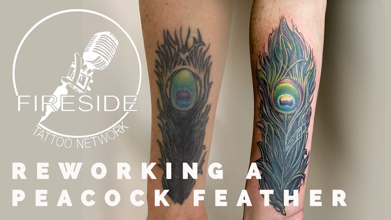 New Life for Old Tattoos | Reworking a Peacock Feather | Fireside Technique EP 48