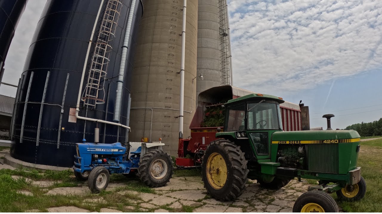 Harvesting Feed For The Heifers In The Old Dairy Barn