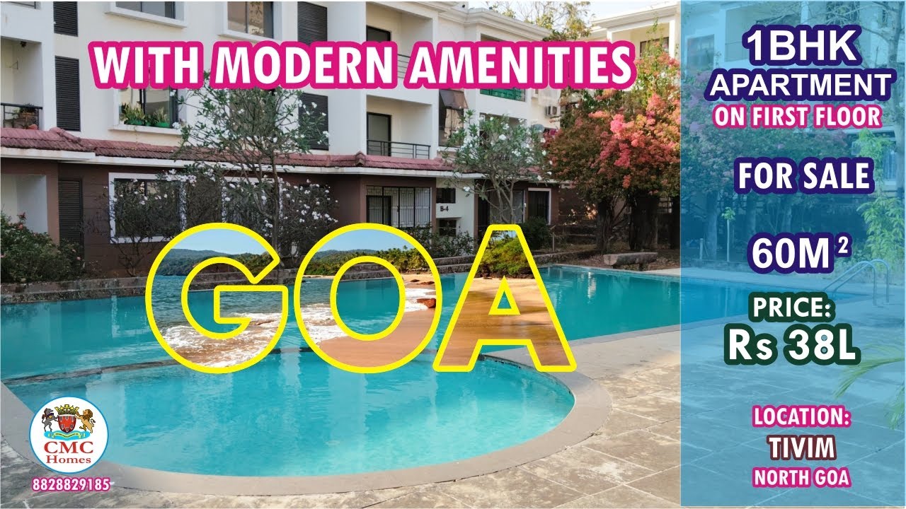 Premium 1BHK Apartment for Sale in Solitude Enclave-Tivim, North Goa! Rs.38L. CMC Homes 8828829185